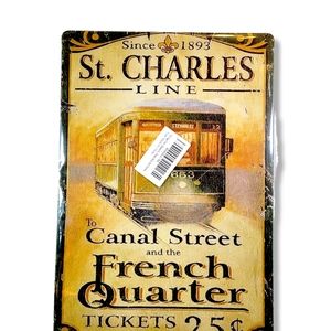 New Orleans Metal Tin Sign
